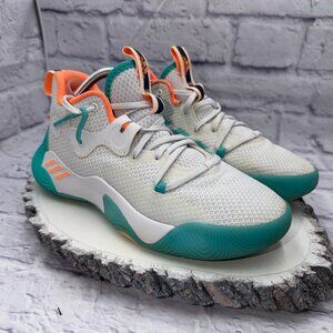 Adidas Harden Stepback 3 Shoes Men Sz 5 Wmn Sz 7 The Bahamas Bounce Mint Coral